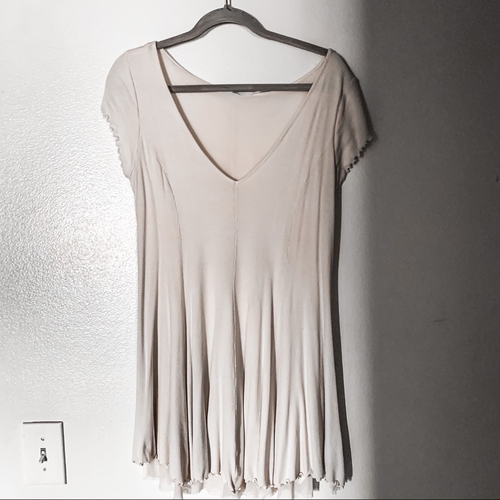 Urban Outfitters Kimchi Blue Cream Mini Dress